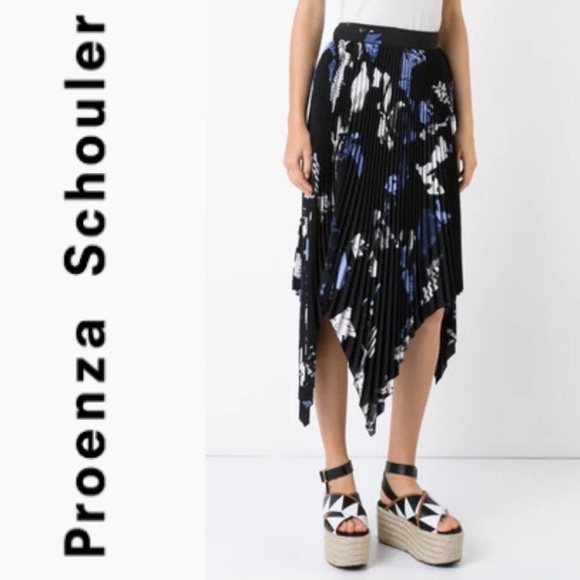 Pleated Handkerchief Hem Dress
